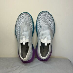 allbirds Tree Dasher Relay White, Purple, Teal Womens size 8.5 Running Shoe